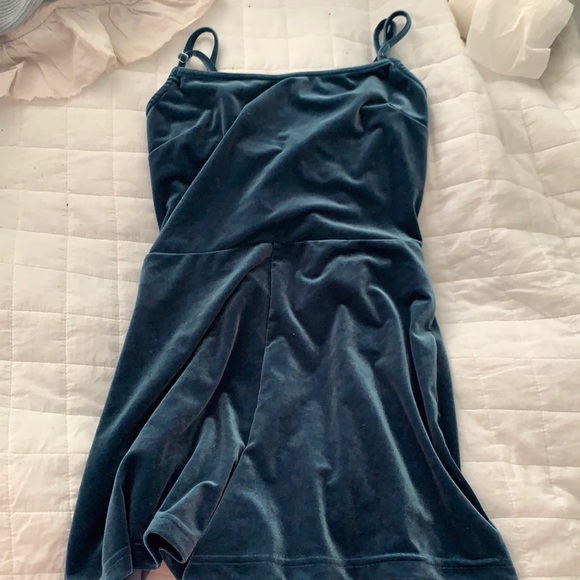 Blue Velvet Urban Outfitters Romper - Picture 1 of 2